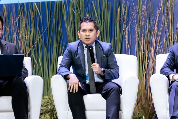 Executive Vice President Aneka Energi Baru Terbarukan PLN, Daniel K.F. Tampubolon, menyampaikan bahwa pemanfaatan teknologi menjadi bagian intergral dalam strategi percepatan transisi energi nasional. (Divkom PLN Pusat)