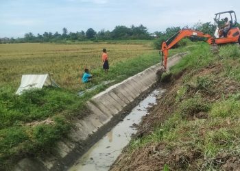 Irigasi Sekunder yang menjadi "jantung" bagi warga petani di 2 Kecamatan, Kabupaten Sedang Bedagai. (PenaTerkini.co.id)